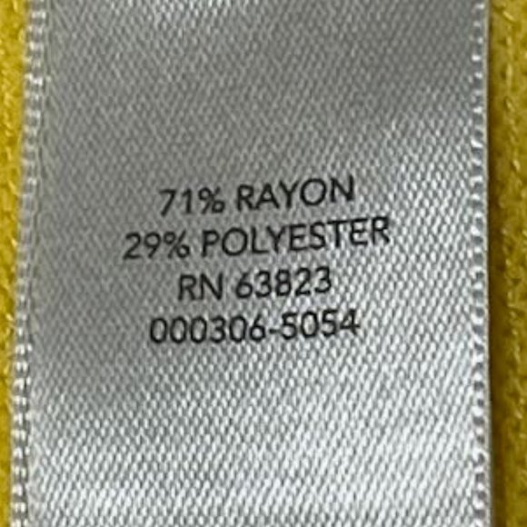 CJ Banks Women's 1X long-sleeved lightweight yellow cardigan sweater. Like new! - Picture 6 of 7